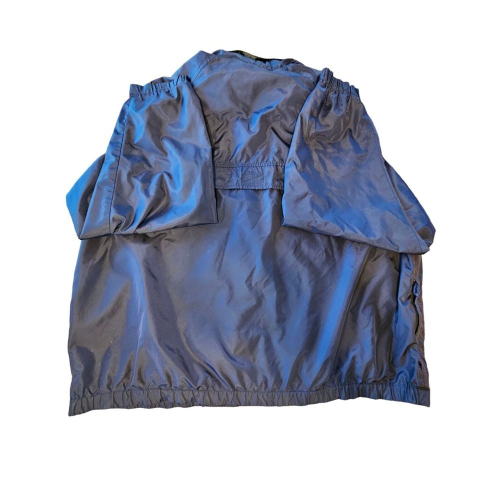 Eddie Bauer Jacket Navy Nylon Shell Windbreaker XL Spring Jacket Lightweight - Picture 3 of 6